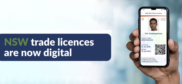 NSW trade licences are now digital